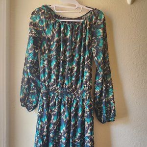 WHBM Dress. Sheer sleeves,  perfect for Fall